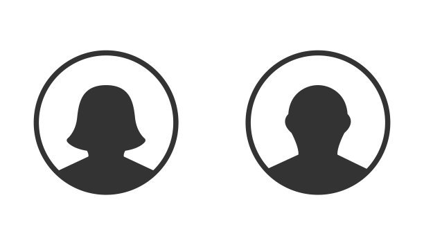 人物或头像图标。用户配置文件标志图片下载