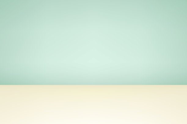 柔和的绿色和奶油工作室背景。在网站上销售产品的空间。矢量插图。图片下载