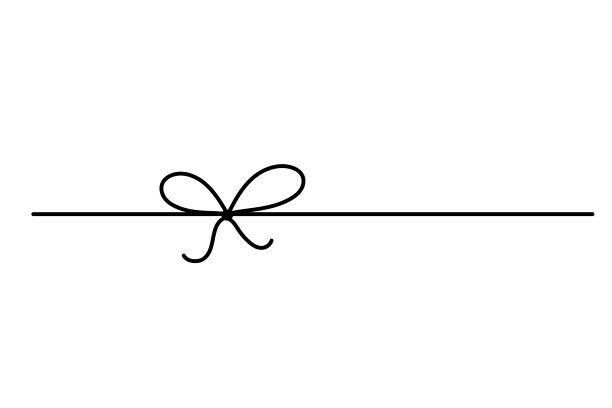 礼物弓线图标。涂鸦画。轮廓最小领带手绘草图隔离图片下载