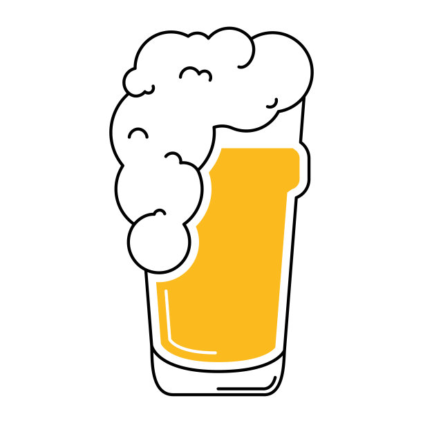 彩色素描的啤酒桶矢量图片下载