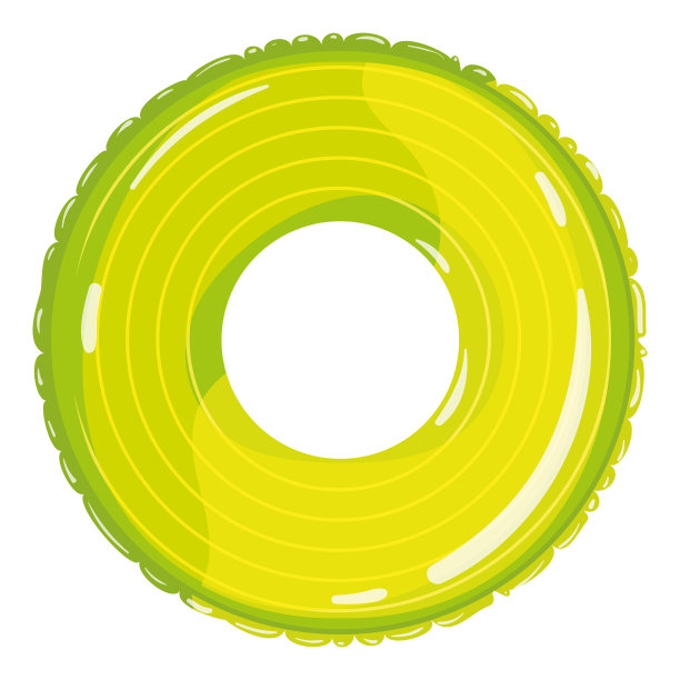 海滩浮动夏季图标矢量图片下载