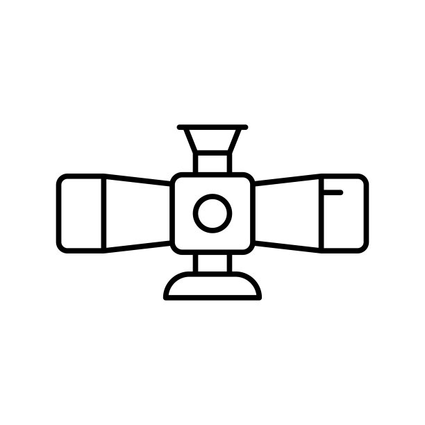 步枪瞄准镜图标矢量设计模板简单而现代图片下载