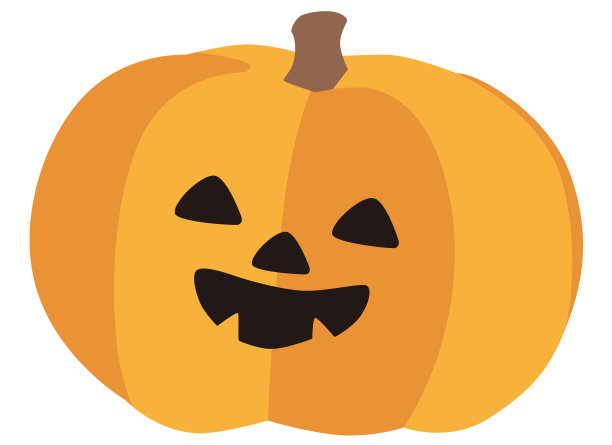 简单的南瓜灯矢量插图图片下载