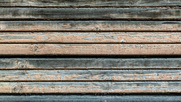 木板棕色与旧剥落油漆，水平全框架顶视图。背景纹理照片图片下载