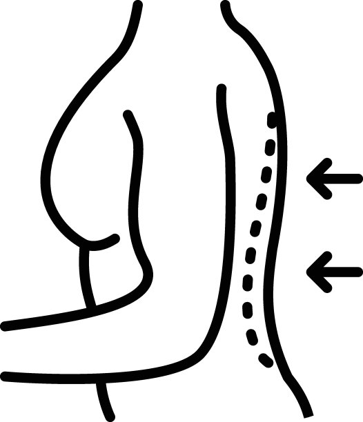椎体半脱位概念，，脊柱调整矢量图标设计，美容或美容符号，美容轮廓符号，美容治疗股票插图图片下载