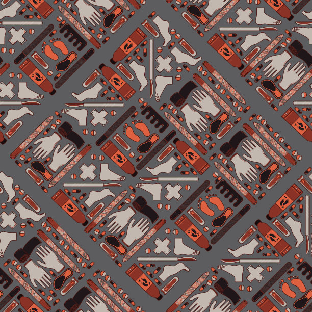 鞋底搜索无穷足重复图案设计图片下载