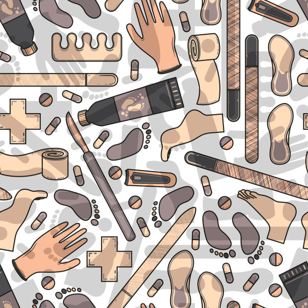 鞋底搜索无穷足重复图案设计图片下载