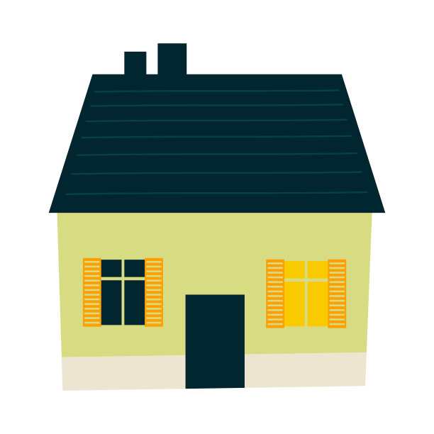 住宅和城市房屋平面卡通插图。城市建筑，商店复古和现代建筑。外图片下载