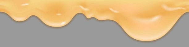 融化的奶酪飞溅波。液体的奶油质感，融化的酱汁滴洒，流动的波浪。奶酪、黄油、蛋黄酱、蛋奶冻、酸奶。孤立矢量图图片下载