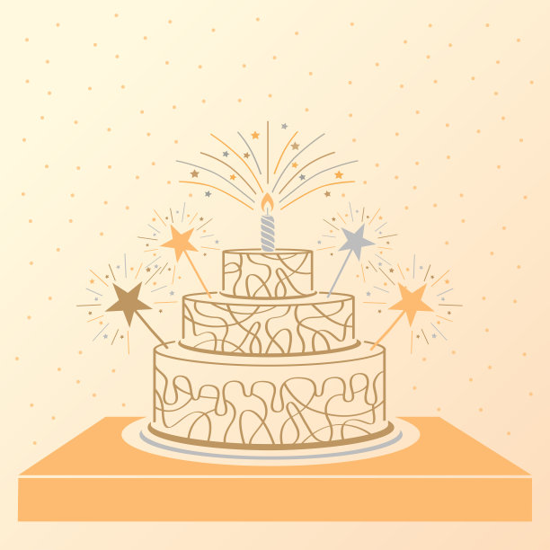 庆祝会优雅蛋糕图片下载