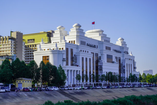 柬埔寨首都金边的街道。图片下载