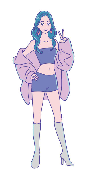 韩流女孩图片下载