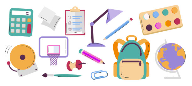 回到学校欢迎学校集合集合图标剪贴画隔离矢量插图图片下载