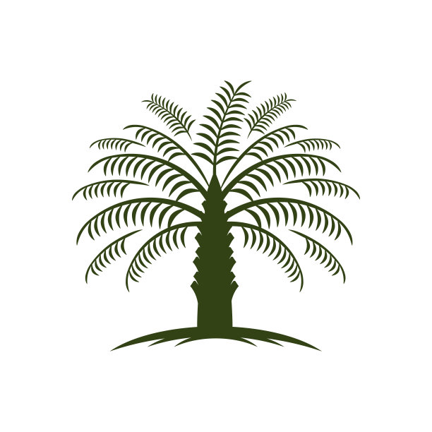树棕榈油插图设计模板图片下载