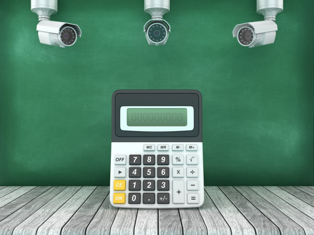 3D计算器与安全摄像头图片下载