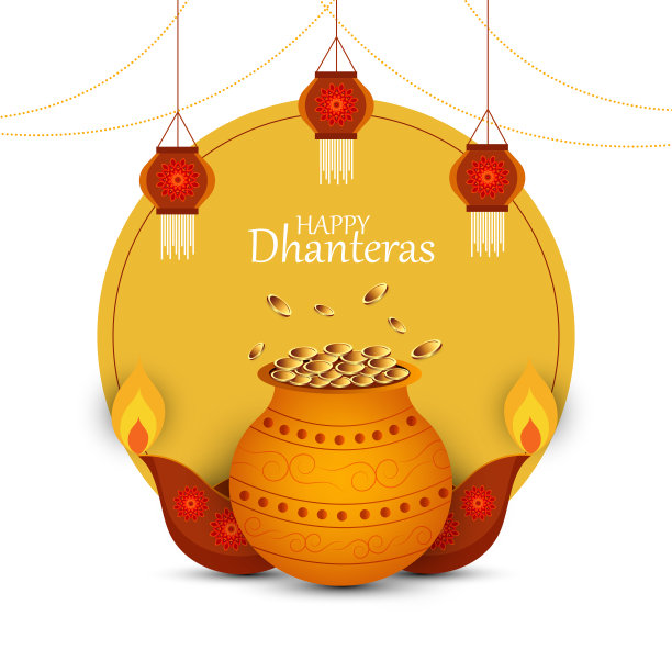 快乐的印度节日的宗教问候背景图片下载