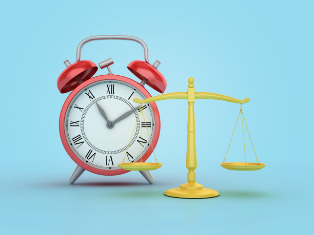 带时钟的法定重量秤图片下载