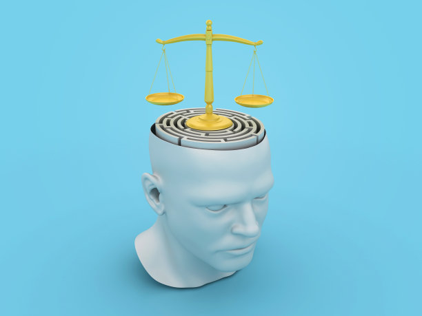 头部和迷宫上的法定重量秤图片下载