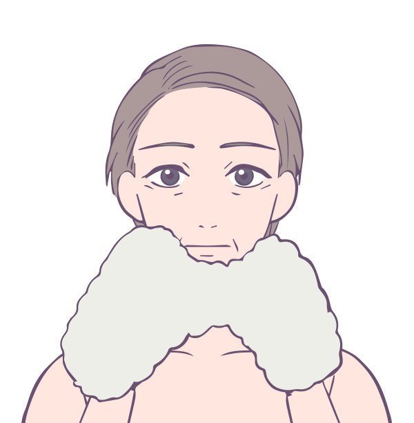 中间女人的上半身没有面部表情，美女插图图片下载