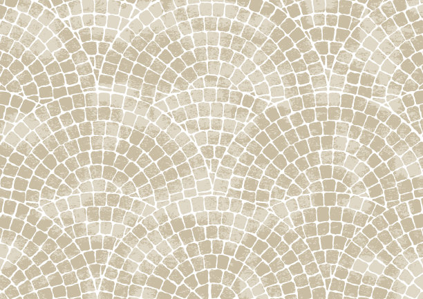 拱形的鹅卵石路面背景是灰褐色图片下载