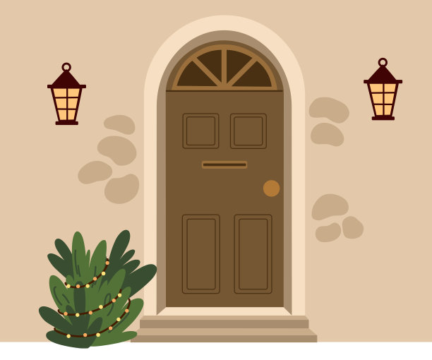 2311年_christmas_door7图片下载