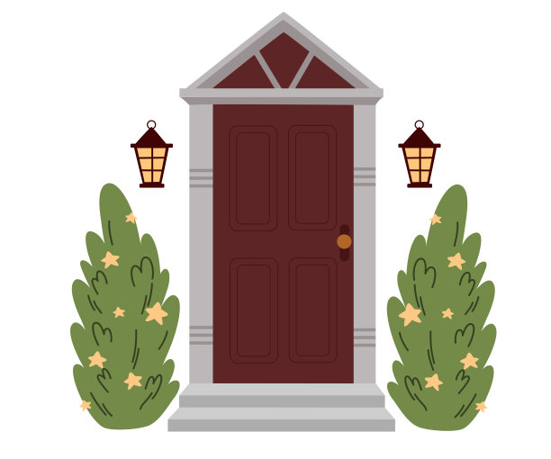 2305年_christmas_door1图片下载