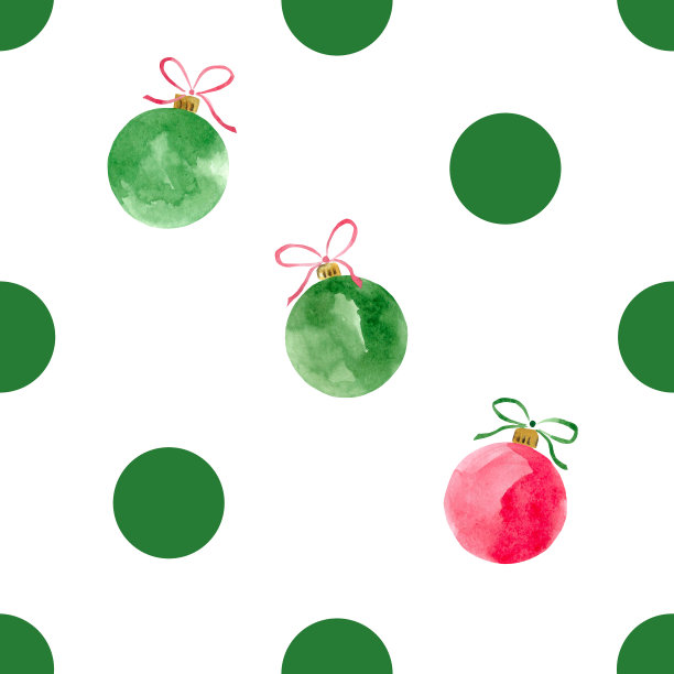 圣诞波点图案以圣诞树的形式进行装饰。图片下载