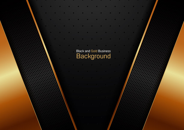 斜线黑色和金色的商业背景金属孔纹理76图片下载