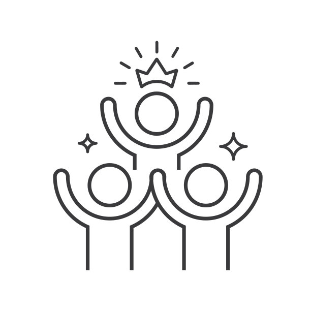 组快乐的人，图标，矢量。图片下载