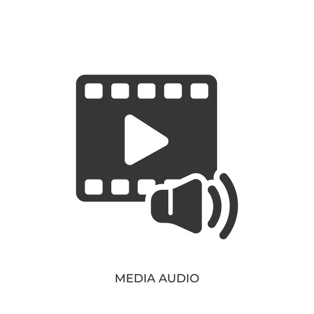 媒体音频字形固体图标。固体图标，可以应用在任何地方，简单，像素完美和现代风格图片下载