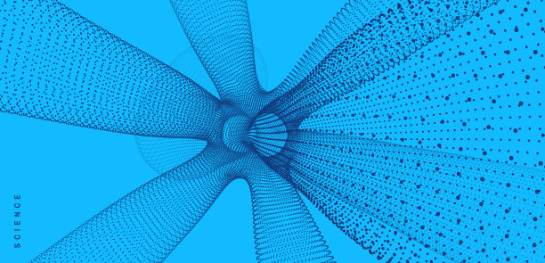 3 d分子。分子结构。抽象三维连接结构。技术风格。科学矢量插图。图片下载