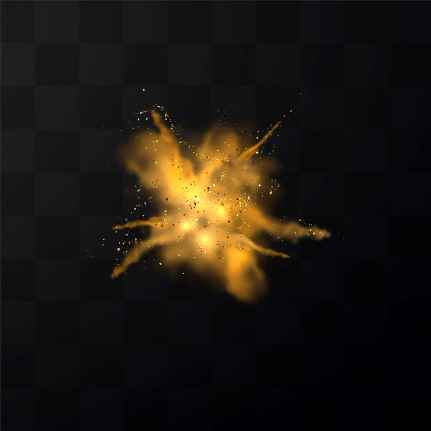 明亮的尘埃爆炸矢量插图图片下载