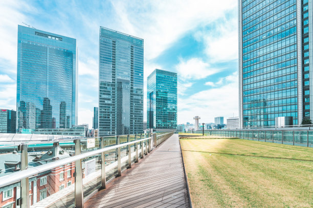 东京商业区的办公园区图片下载