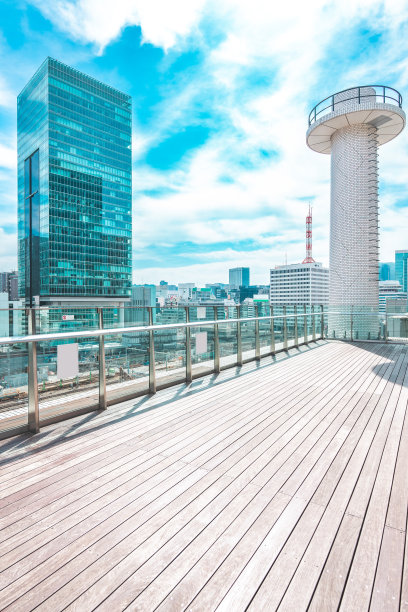 东京商业区的办公园区图片下载