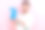 照片肖像漂亮的年轻男性持有蓝色兔子兔子形象复活节装饰穿着时尚的蓝色服装孤立在粉红色的背景图片下载