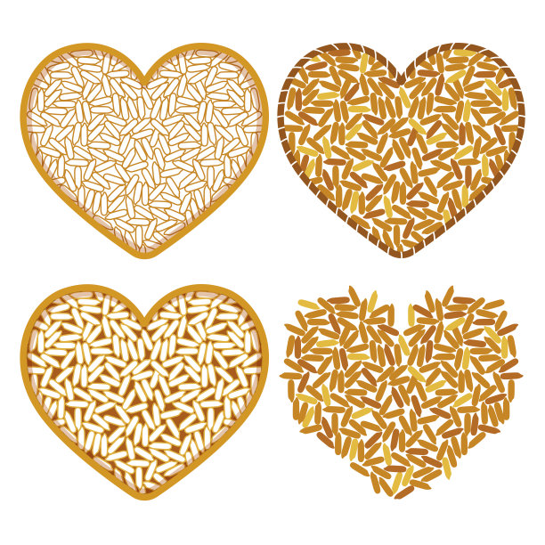 大米的心图片下载