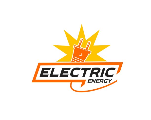 电能图标，插座插头和电源线图片下载