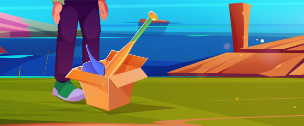 户外有棒球头和帽的纸箱图片下载