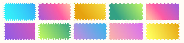 云波曲线边缘边界向量集图片下载