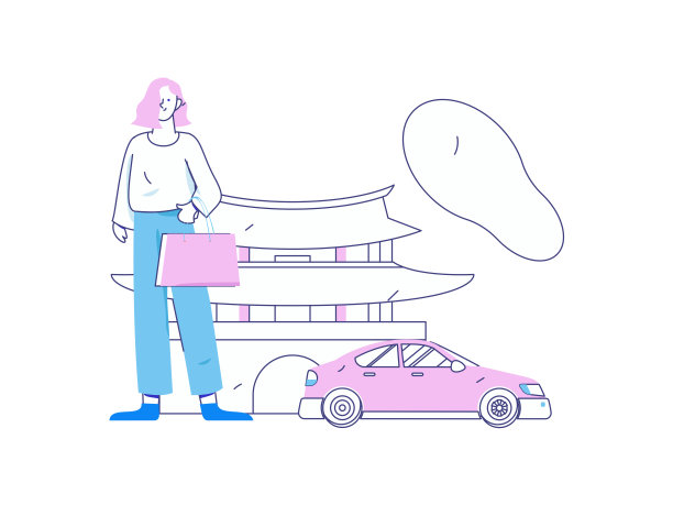 假期旅游旅游人物互联网背景矢量手绘插画图片下载