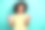 照片中开朗漂亮的女士穿着黄色t恤发短信现代设备喝咖啡空的空间孤立的蓝绿色背景图片下载