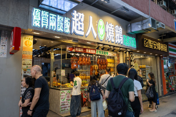 位于香港九龙红磡的超人烧鹅餐厅图片下载