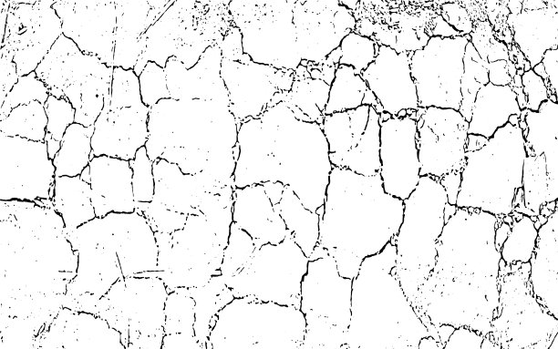 旧裂缝纹理，干地裂缝纹理为叠加，裂缝墙纹理grunge背景，一个黑白照片的裂缝的grunge纹理，一个黑白图纸的裂缝墙图片下载