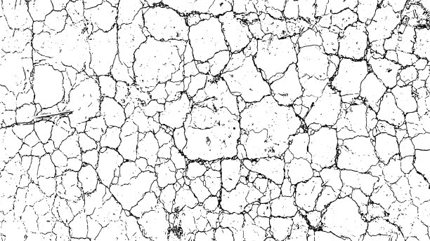 旧裂缝纹理，干地裂缝纹理为叠加，裂缝墙纹理grunge背景，一个黑白照片的裂缝的grunge纹理，一个黑白图纸的裂缝墙图片下载