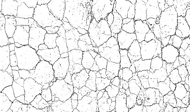 旧裂缝纹理，干地裂缝纹理为叠加，裂缝墙纹理grunge背景，一个黑白照片的裂缝的grunge纹理，一个黑白图纸的裂缝墙图片下载