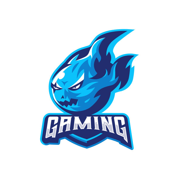 蓝色火焰吉祥物图片下载