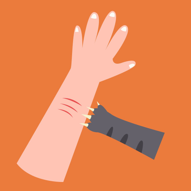 猫、狗咬、舔、抓。狂犬病疫苗预防图片下载