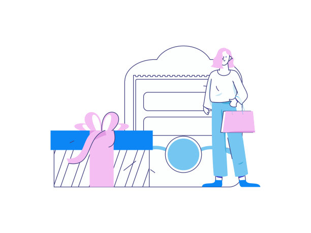 使用红包来吸引新客户和促进活动。平面矢量字符概念插图图片下载