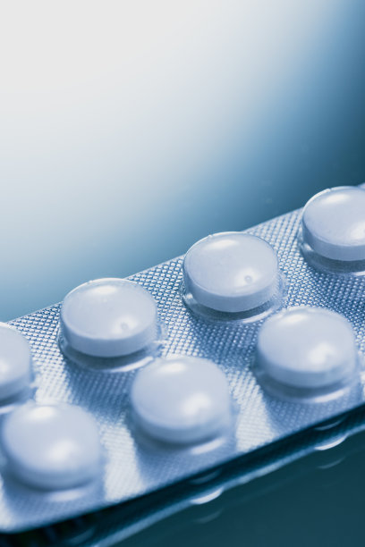 白色药丸泡罩包装-药品用药特写-健康概念-库存照片图片下载
