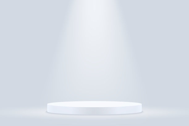 银色领奖台聚光灯用于产品展示图片下载